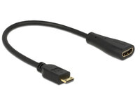 Delock HDMI mit Ethernetkabel - mini HDMI (M) bis HDMI...