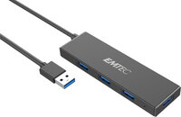 P-ECHUBT620A | EMTEC T620A Type-A Classic Hub - USB 3.2 Gen 1 (3.1 Gen 1) Type-A - USB 3.2 Gen 1 (3.1 Gen 1) Type-A - Schwarz | ECHUBT620A | Zubehör