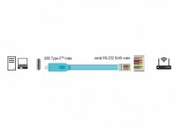 P-63914 | Delock 63914 - Blau - 3 m - USB Typ-C - RJ45 -...