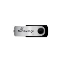 P-MR908 | MEDIARANGE MR908 - 8 GB - USB Type-A / Micro-USB - 2.0 - 13 MB/s - Drehring - Schwarz - Silber | Herst. Nr. MR908 | Flash-Speicher | EAN: 4260057124821 |Gratisversand | Versandkostenfrei in Österrreich