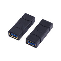 LogiLink USB 3.0-A F/F - USB 3.0-A - USB 3.0-A - Schwarz