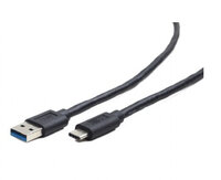 P-CCP-USB3-AMCM-1M | Gembird CCP-USB3-AMCM-1M - 1 m - USB C - USB A - USB 3.2 Gen 1 (3.1 Gen 1) - Männlich/Männlich - Schwarz | CCP-USB3-AMCM-1M | Zubehör
