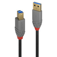 Lindy 36742 USB Kabel 2 m USB A USB B Männlich Schwarz - Grau