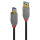 Lindy 36742 USB Kabel 2 m USB A USB B Männlich Schwarz - Grau