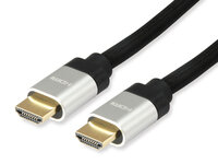 Equip 119383 - 5 m - HDMI Typ A (Standard) - HDMI Typ A (Standard) - 48 Gbit/s - Audio Return Channel (ARC) - Schwarz - Silber