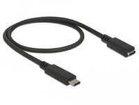 Delock 85532 - 0,5 m - USB C - USB C - USB 3.2 Gen 1 (3.1 Gen 1) - Schwarz