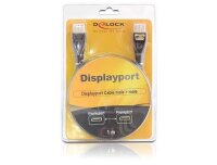 P-82773 | Delock Video- / Audiokabel - DisplayPort (M) - DisplayPort (M) - 5 m ( DisplayPort 1.2 ) - Anthrazit | Herst. Nr. 82773 | Kabel / Adapter | EAN: 4043619827732 |Gratisversand | Versandkostenfrei in Österrreich