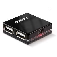 Lindy 4 Port USB 2.0 Mini Hub - Hub - 4 x USB 2.0