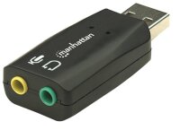 IC Intracom 150859 - USB-A - 2x 3.5 mm - Schwarz