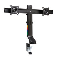 Kensington SmartFit® Platzsparender Dual Monitorarm - Klemme /Bolzen - 8 kg - 68,6 cm (27 Zoll) - Höhenverstellung - Schwarz