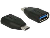 Delock USB-Adapter - USB Type C (M) bis 9-polig USB Typ A (W) - Schwarz