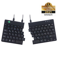 R-Go Split Break Ergonomische Tastatur - QWERTZ (DE) - schwarz - kabelgebunden - Mini - Kabelgebunden - USB - QWERTZ - Schwarz