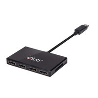 P-CSV-6400 | Club 3D Multi Stream Transport (MST) Hub DisplayPort 1.2 Quad Monitor USB Powered | CSV-6400 | Zubehör