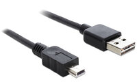 P-83365 | Delock 5m USB 2.0 A - mini USB m/m - 5 m - USB A - Mini-USB A - USB 2.0 - Männlich/Männlich - Schwarz | 83365 | Zubehör