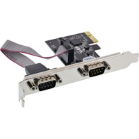 Longshine Controller PCIe 2x Seriell RS232 - Modem -...