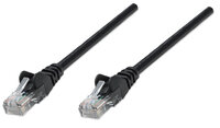 Intellinet Premium Netzwerkkabel - Cat6a - S/FTP - 100% Kupfer - Cat6a-zertifiziert - LS0H - RJ45-Stecker/RJ45-Stecker - 0,25 m - schwarz - 0,25 m - Cat6a - S/FTP (S-STP) - RJ-45 - RJ-45 - Schwarz