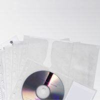 Durable 4fach Cd Hülle 4 CDs/DVDs/Blu-rays Polypropylen Transparent 5 St