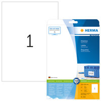 HERMA Etiketten Premium A4 210x297 mm weiß Papier...