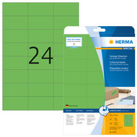 HERMA Farbige Etiketten A4 70x37 mm grün Papier matt...