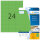 HERMA Farbige Etiketten A4 70x37 mm grün Papier matt 480 St. - Grün - Selbstklebendes Druckeretikett - A4 - Papier - Laser/Inkjet - Entfernbar