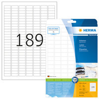 HERMA Etiketten Premium A4 25.4x10 mm weiß Papier...