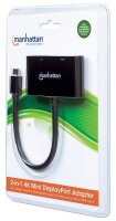 P-152709 | Manhattan 2-in-1 Mini-DisplayPort-Adapter 4K - Mini-DisplayPort-Stecker auf HDMI/VGA-Buchse - passiv - schwarz - 0,25 m - Mini DisplayPort - HDMI + VGA (D-Sub) - Männlich - Weiblich - Gerade | 152709 | Kabel / Adapter |