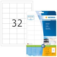 HERMA Etiketten Premium A4 48.3x33.8 mm weiß Papier matt 800 St. - Weiß - Selbstklebendes Druckeretikett - A4 - Papier - Laser/Inkjet - Dauerhaft
