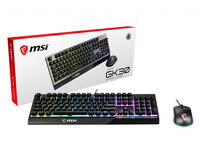 MSI S11-04DE601-CLA - USB - Mechanischer Switch - QWERTY - RGB-LED - Schwarz - Maus enthalten