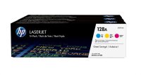 HP 128A 3er-Pack Cyan/Magenta/Gelb Original LaserJet Tonerkartuschen - 1300 Seiten - Cyan - Magenta - Gelb - 3 Stück(e)