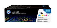 HP 125A 3er-Pack Cyan/Magenta/Gelb Original LaserJet Tonerkartuschen - 1400 Seiten - Cyan - Magenta - Gelb - 3 Stück(e)