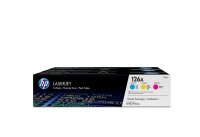 HP 126A 3er-Pack Cyan/Magenta/Gelb Original LaserJet Tonerkartuschen - 1000 Seiten - Cyan - Magenta - Gelb - 3 Stück(e)