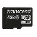 P-TS4GUSDC10 | Transcend TS4GUSDC10 - 4 GB - MicroSDHC -...