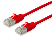 P-606142 | Equip Patchkabel Cat6A F/FTP 2xRJ45 0.25m rot Slim - Kabel - Netzwerk | 606142 | Zubehör