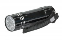 P-960311 | Manhattan 3er-Pack LED-Aluminiumtaschenlampe - 45 Lumen Ausgangsleistung - neun LEDs - kompaktes Format - schwarz - Hand-Blinklicht - Schwarz - Aluminium - Tasten - LED - 9 Lampen | 960311 | Büroartikel