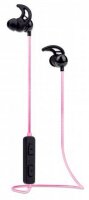 P-179591 | Manhattan Sound Science In-Ear Bluetooth-Sportheadset mit Leuchteffekt - Wasserfest - in-Ear-Design - omnidirektionales Mikrofon - integrierte Bedienelemente - integriertes - buntes LED-Licht - Kopfhörer - Ohrbügel - im Ohr - Nackenband - Anruf