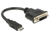 P-65564 | Delock 65564 - 0,2 m - Mini HDMI-C - DVI-D - Männlich - Weiblich - Schwarz | 65564 | Zubehör