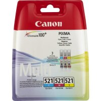 P-2934B010 | Canon CLI-521 C/M/Y Farbtinte Multipack -...