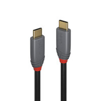 P-36901 | Lindy 36901 USB Kabel 1 m USB C Schwarz - Grau...