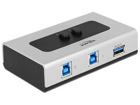 P-87667 | Delock Switch USB 3.0 2 port manual bidirectional - USB-Umschalter für die gemeinsame Nutzung von Peripheriegeräten - 2 x SuperSpeed USB 3.0 | 87667 | Server & Storage