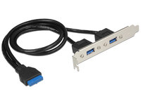 P-84836 | Delock Slot bracket - USB-Konsole - USB 3.0 (W) bis 19-poliger USB 3.0 Kopf (W) | 84836 | Zubehör