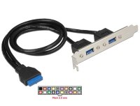 P-84836 | Delock Slot bracket - USB-Konsole - USB 3.0 (W)...