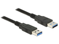 P-85060 | Delock 85060 - 1 m - USB A - USB A - USB 3.2 Gen 1 (3.1 Gen 1) - Männlich/Männlich - Schwarz | 85060 | Zubehör
