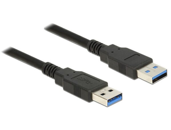 P-85059 | Delock 85059 - 0,5 m - USB A - USB A - USB 3.2 Gen 1 (3.1 Gen 1) - Männlich/Männlich - Schwarz | 85059 | Zubehör