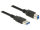 P-85066 | Delock 85066 - 1 m - USB A - USB B - USB 3.2 Gen 1 (3.1 Gen 1) - Männlich/Männlich - Schwarz | 85066 | Zubehör