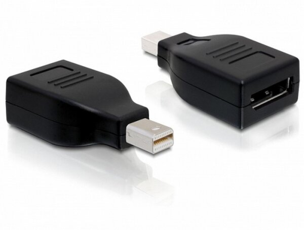 P-65238 | Delock DisplayPort-Adapter - Mini-DisplayPort (M) - DisplayPort (W) - Schwarz | 65238 | Zubehör