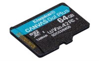 P-SDCG3/64GBSP | Kingston Canvas Go! Plus - 64 GB - MicroSD - Klasse 10 - UHS-I - 170 MB/s - 70 MB/s | Herst. Nr. SDCG3/64GBSP | Flash-Speicher | EAN: 740617301175 |Gratisversand | Versandkostenfrei in Österrreich