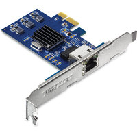 P-TEG-25GECTX | TRENDnet TEG-25GECTX - Eingebaut - Verkabelt - PCI Express - Ethernet - 2500 Mbit/s - Blau - Silber | TEG-25GECTX | PC Komponenten
