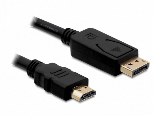 P-82586 | Delock Video- / Audiokabel - DisplayPort / HDMI - 20-poliger DisplayPort (M) - HDMI, 19-polig (M) - 1 m - ( HDMI 1.3 ) | 82586 | Zubehör
