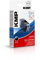 P-1513,0001 | KMP C81 - Tinte auf Pigmentbasis - Canon Pixma IP 4850 - IP 4950 - IX 6550 - MG 5240 - MG 5250 - MG 5340 - MG 5350 - MG 6150 - MG 6250 - MG... - 1 Stück(e) - Tintenstrahldrucker - Box | 1513,0001 | Verbrauchsmaterial