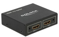Delock 87701 - HDMI - 2x HDMI - Schwarz - Metall - 340 MHz - 1 m